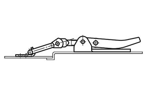 Spannverschlüsse einstellbar 
mit beweglichem Spannhaken